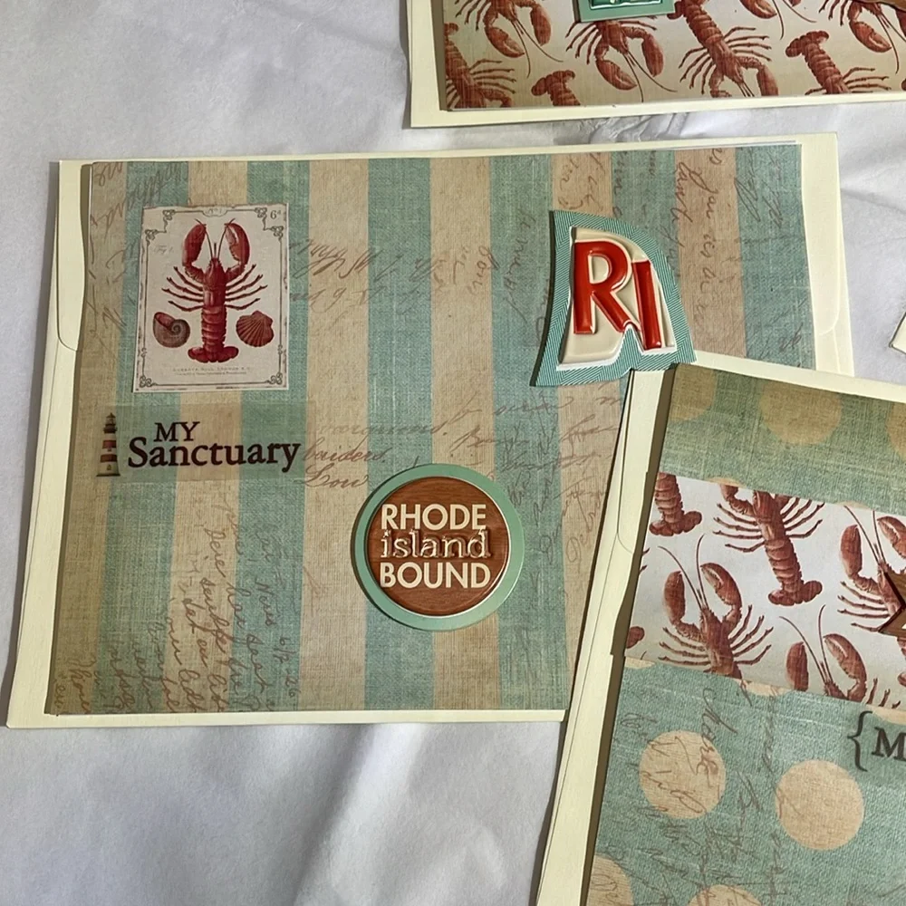 Set of 4 Rhode Island greeting cards